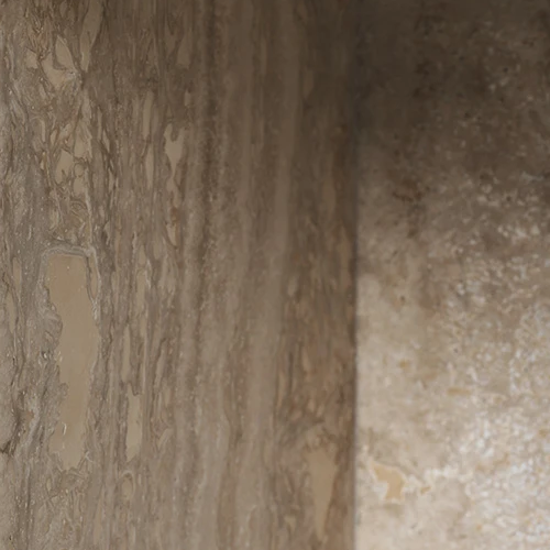 Distinct Side Table - Travertine