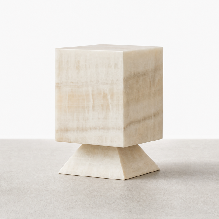 Vanilla Onyx Side Table - Floor Model Grade C