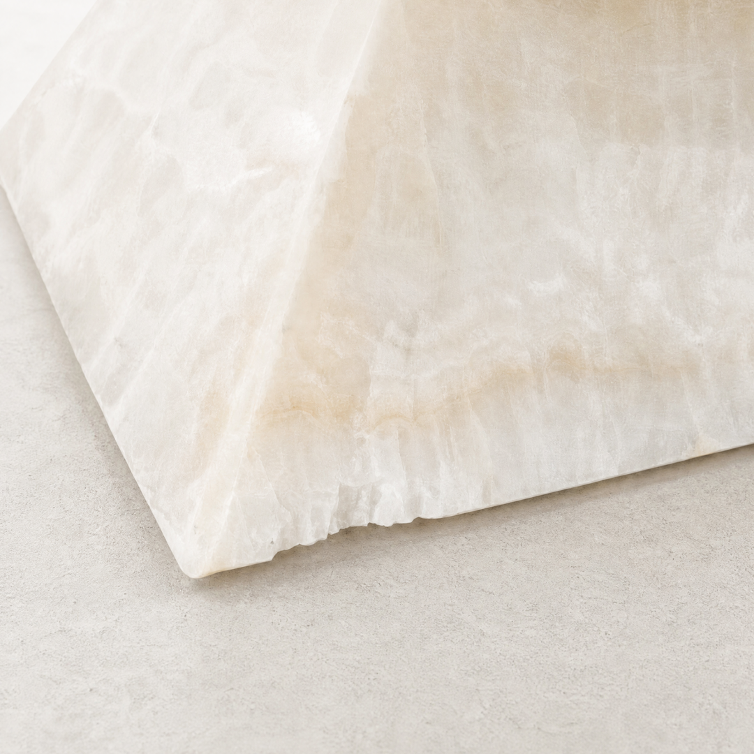 Vanilla Onyx Side Table - Floor Model Grade C