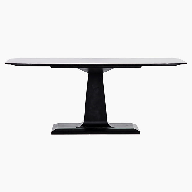 Natalie Dining Table, Black Steel