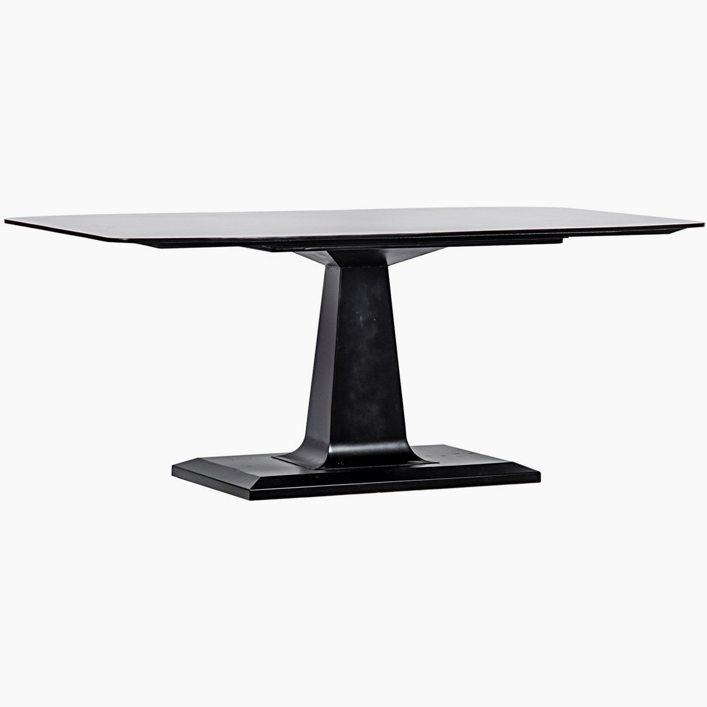 Natalie Dining Table, Black Steel