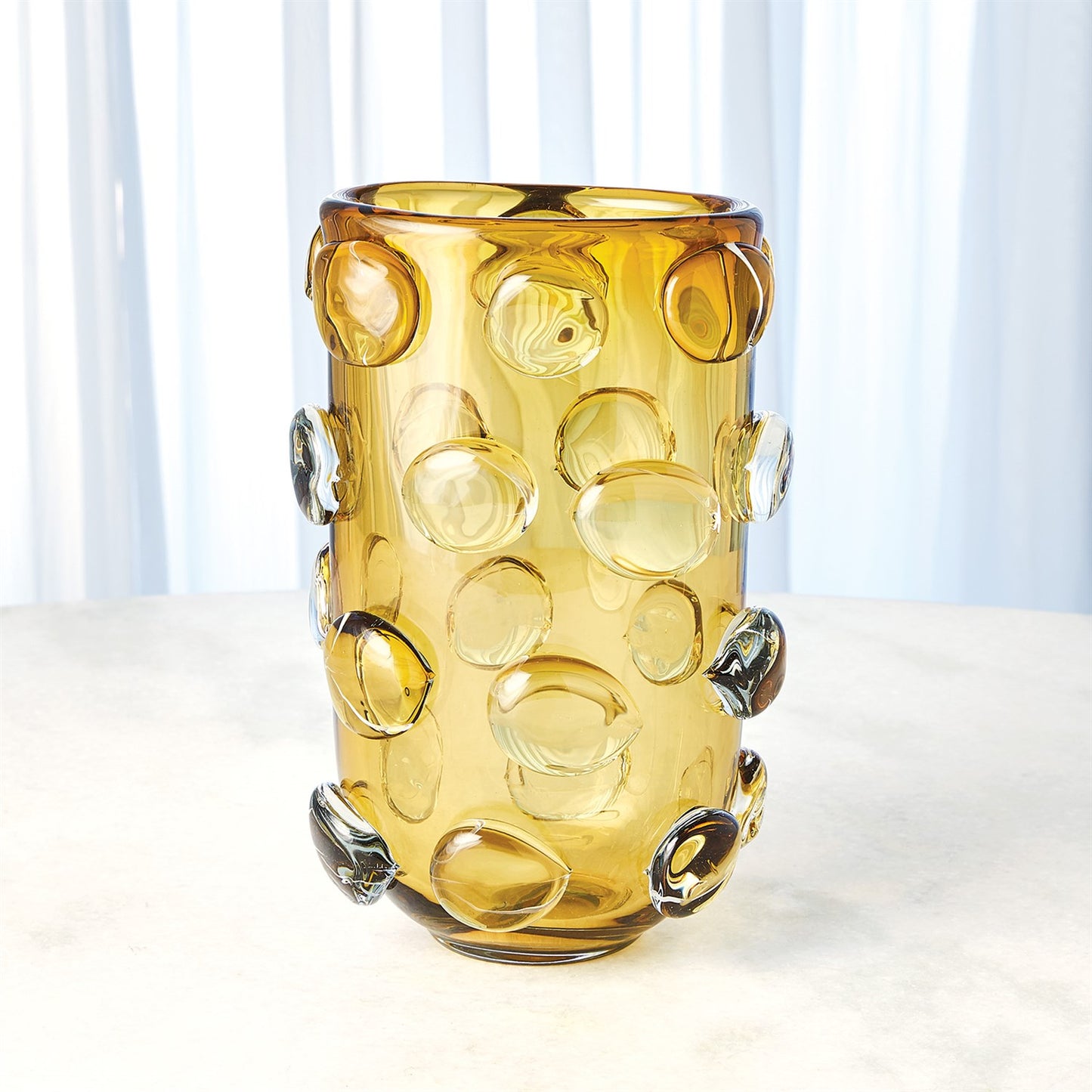 Rondelle Vases - Amber