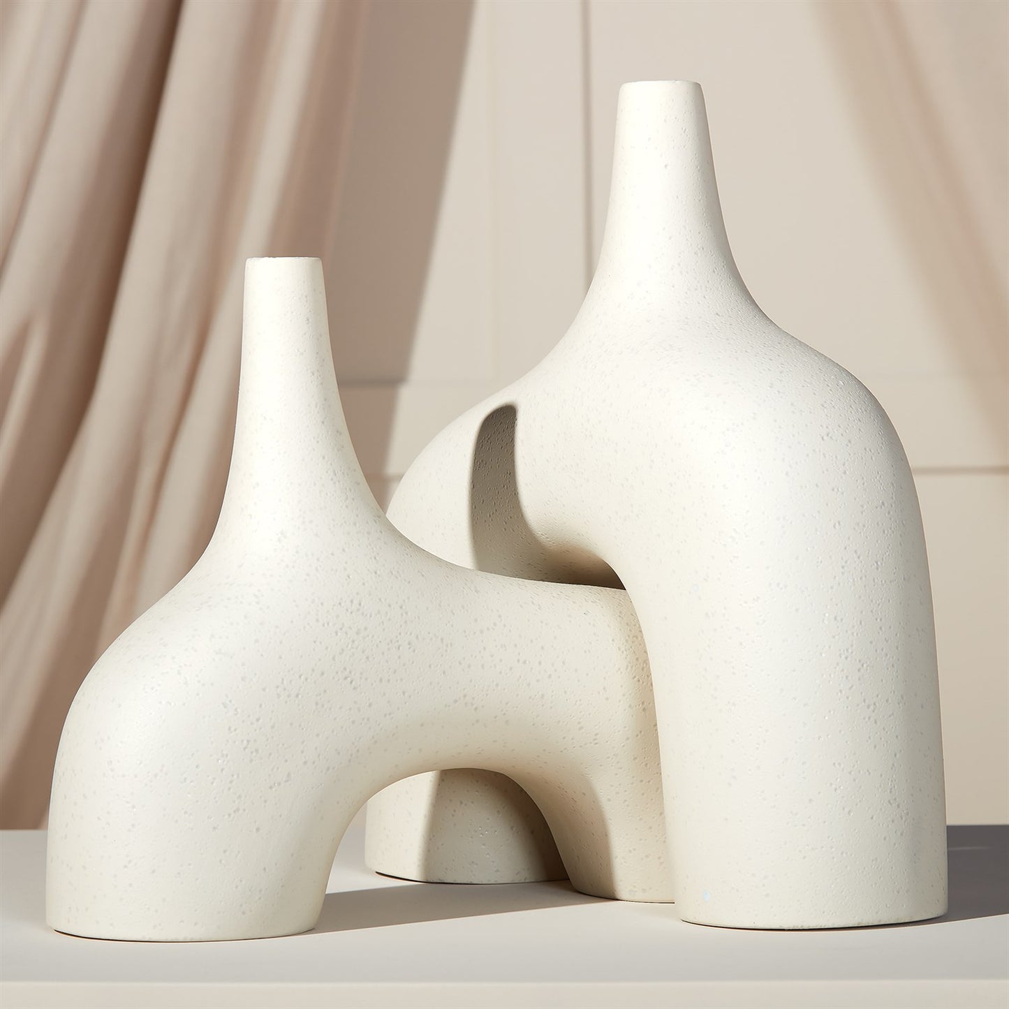 Stretch Vases-cream Stone