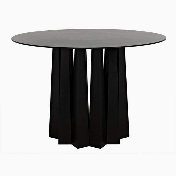 Madelyn Dining Table, Black Steel