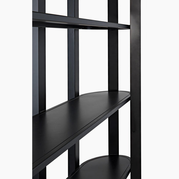 Kaia Bookcase, Black Steel