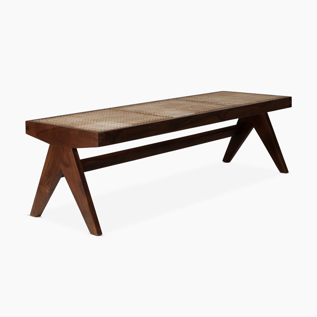 Jeanneret Library Bench - Brown