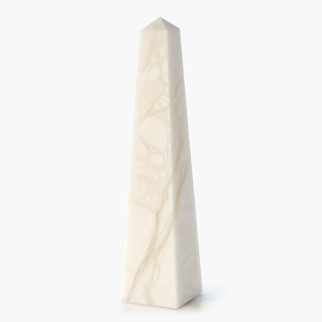 Alabaster Obelisque-White freeshipping - Forom