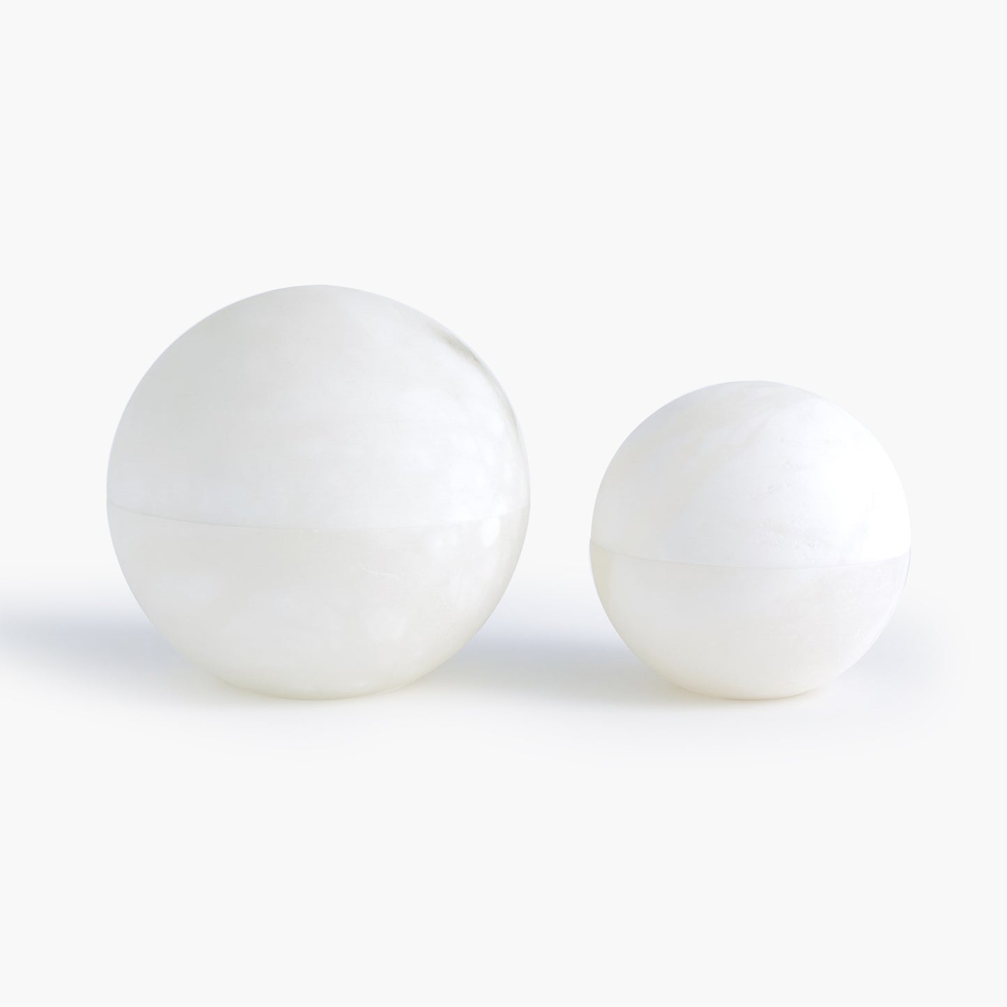 Alabaster Sphere Box-White freeshipping - Forom