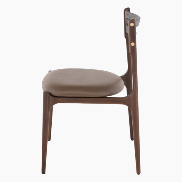 Assembly Oak Leather Dining Chair
