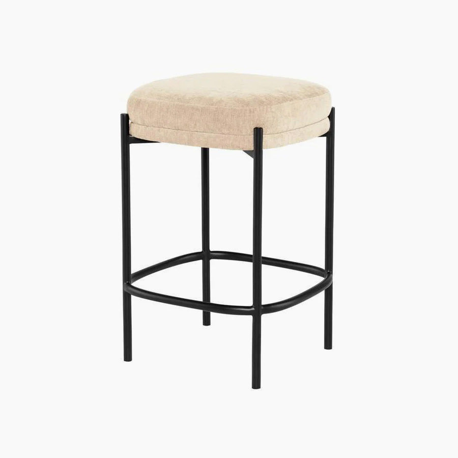 Inna Velour Bar or Counter Stool