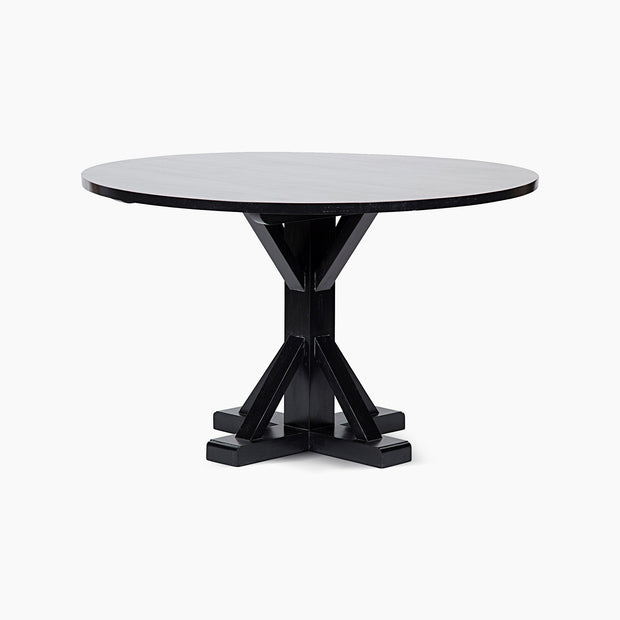 Anna Round Table, 48" Diameter, Hand Rubbed Black