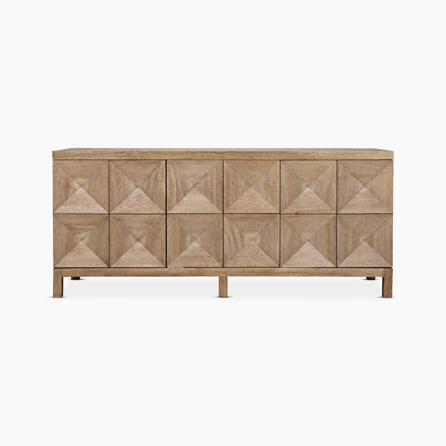 Aubree 3 Door Sideboard, Washed Walnut