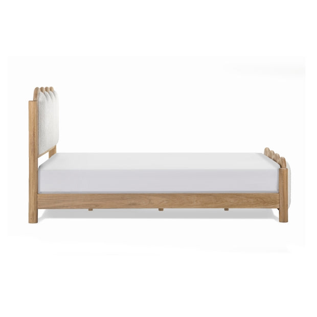 Wave Wooden Frame Bed