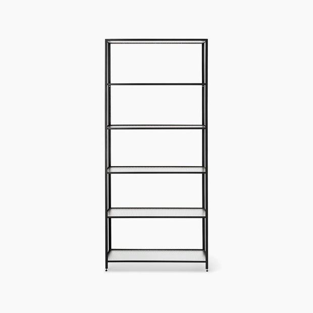 Haze Bookcase - Reeded glass - Black