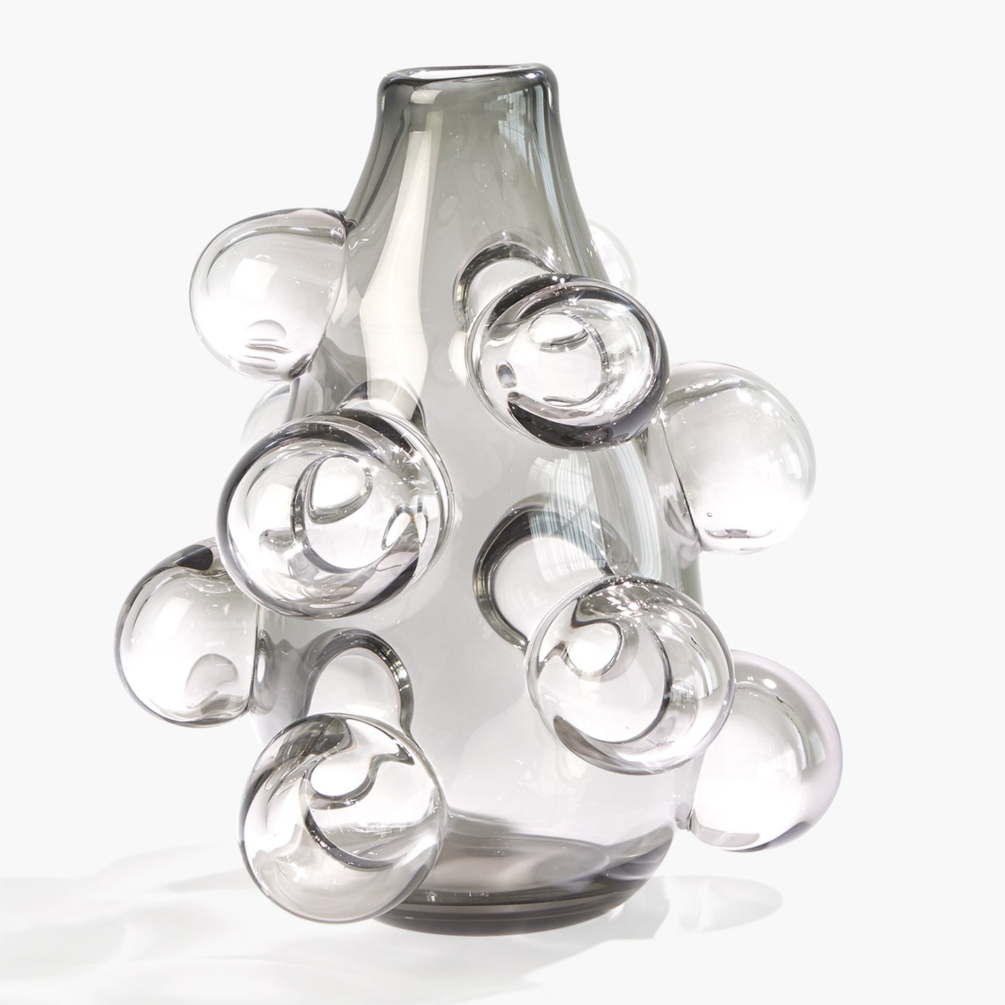Bubbled Vase-Smoke Grey freeshipping - Forom
