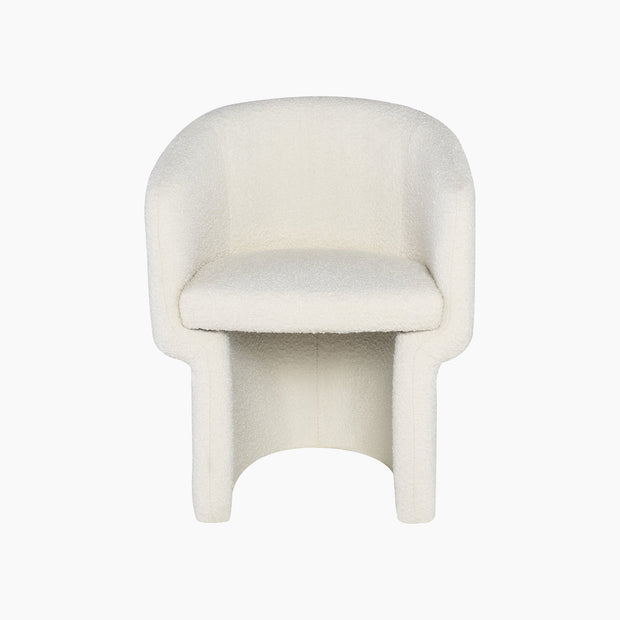 Bevel Dining Chair - Buttermilk Boucle