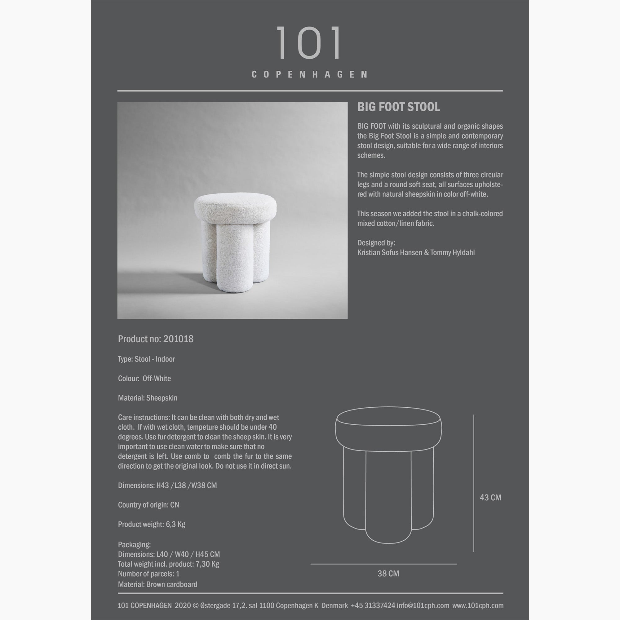 Big Foot Stool - Sheep Skin – Forom