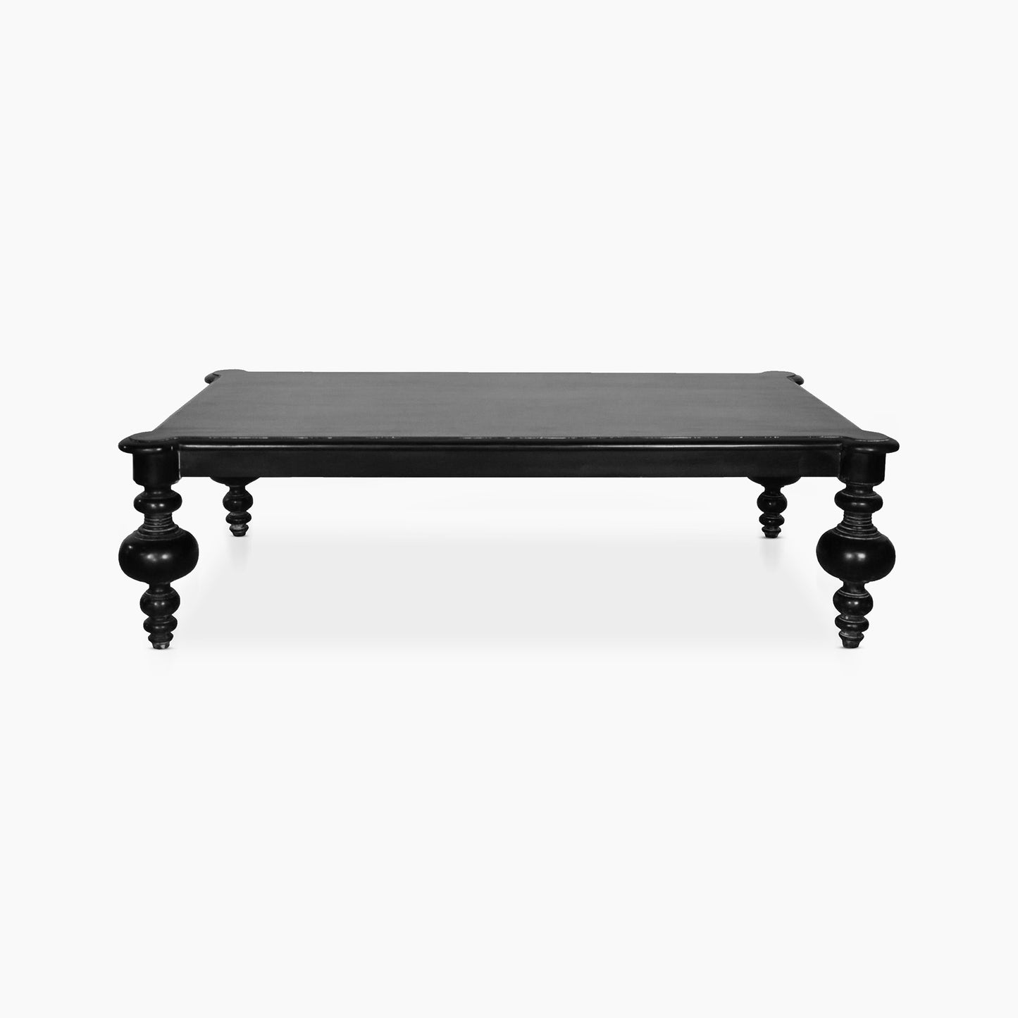 Nyla Coffee Table, Hand Rubbed Black