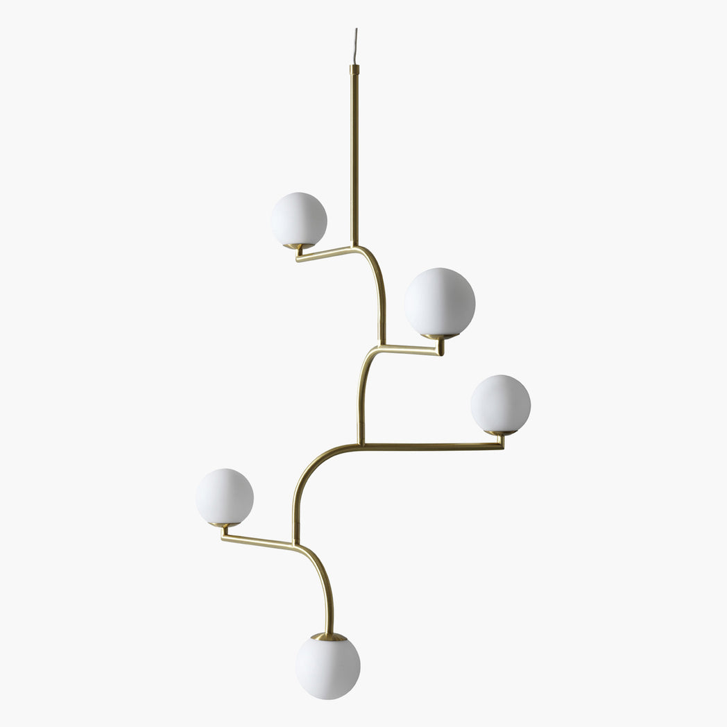 Ceiling Lamp Mobil 100, Brushed Brass