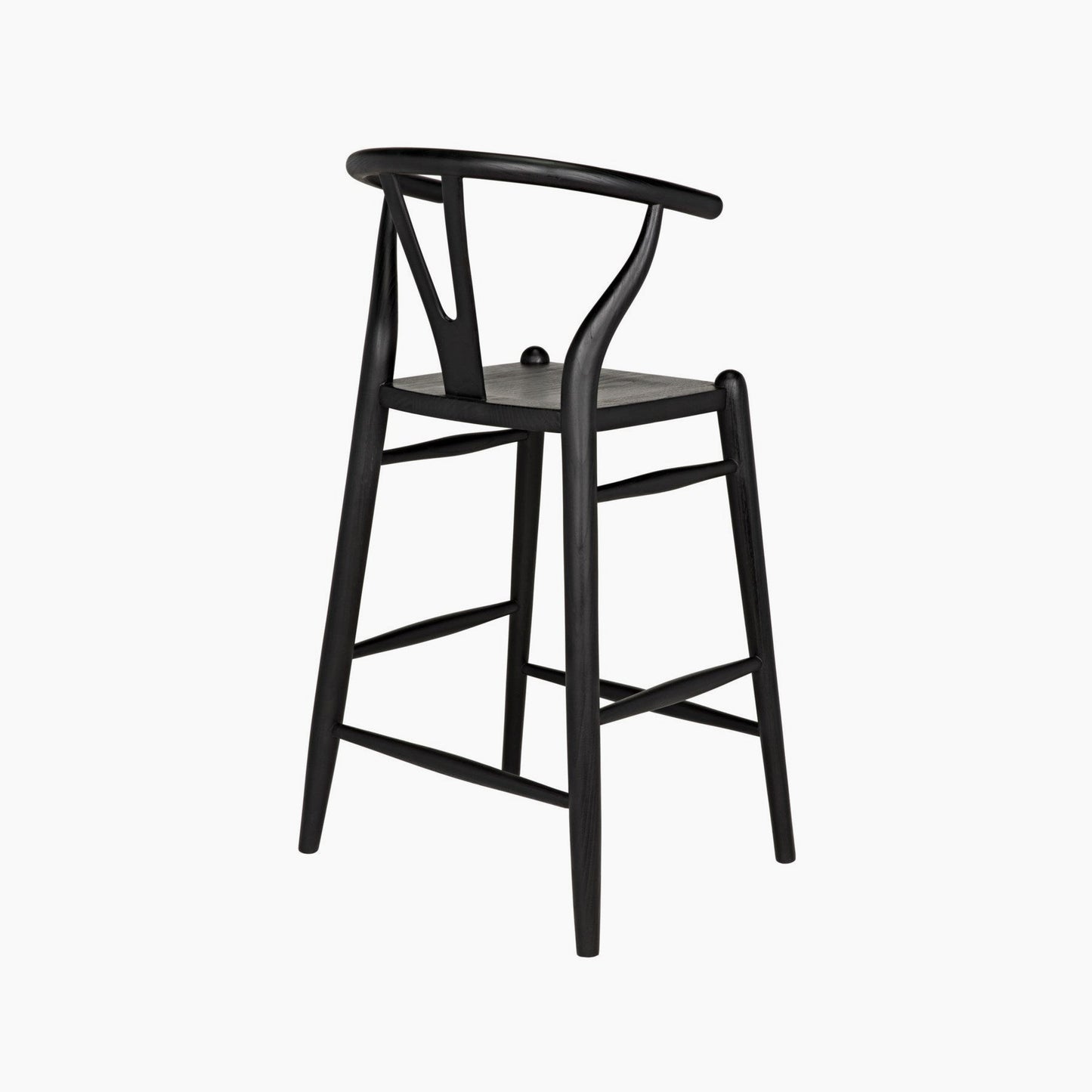 Maeve Counter Stool, Charcoal Black
