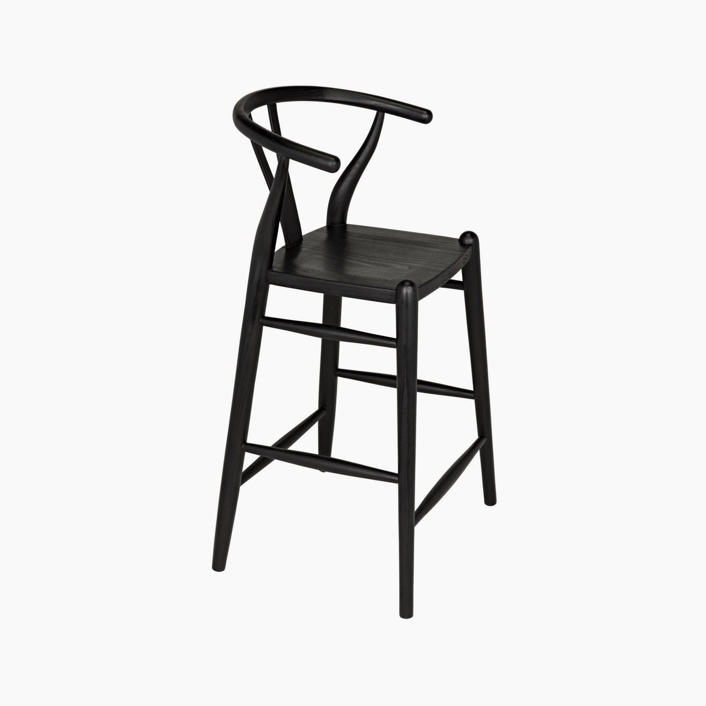 Maeve Counter Stool, Charcoal Black