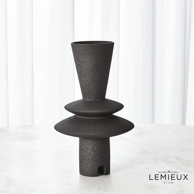 Lemieux Et Cie Adelyn Geometric Vase - Black