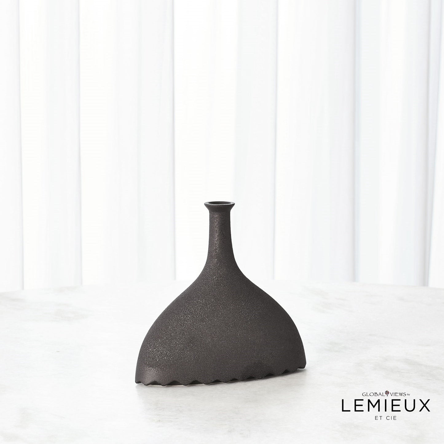 Lemieux Et Cie Noelle Geometric Vase-Black