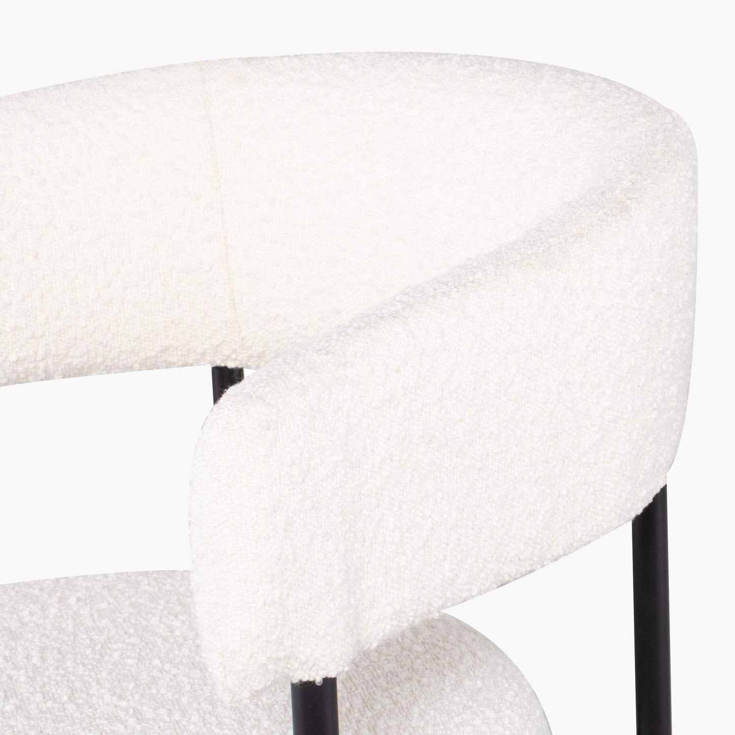 Cassia Dining Chair - Buttermilk Boucle
