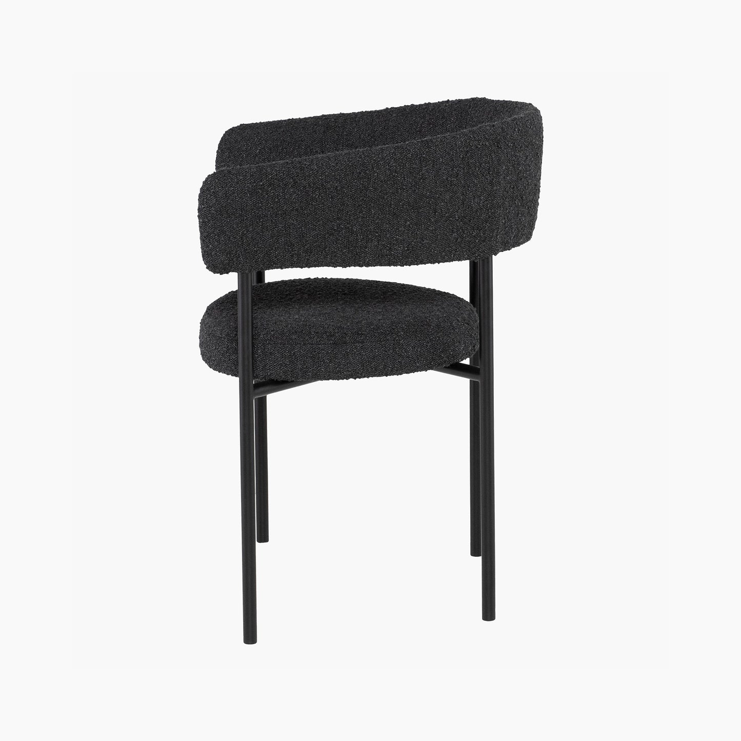 Cassia Dining Chair - Licorice Boucle