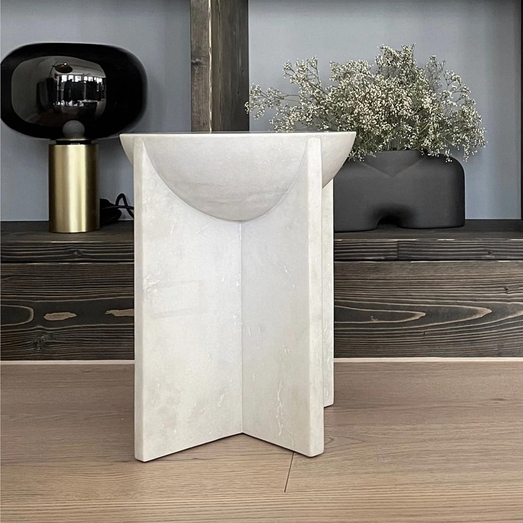 Cross Marble Side Table