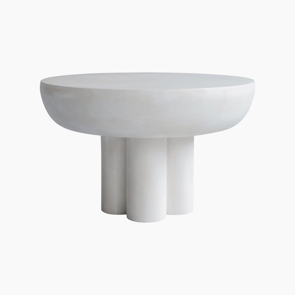 Crown Table, Low - Bone White