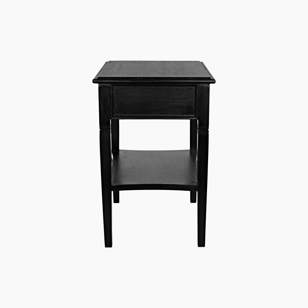 Journee 1-Drawer Side Table - Hand Rubbed Black