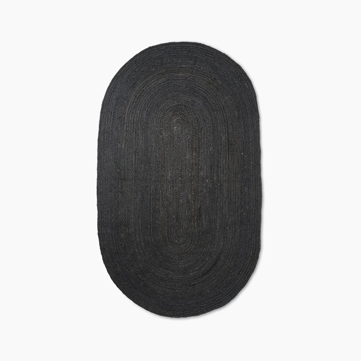 Eternal Oval Jute Rug - Black