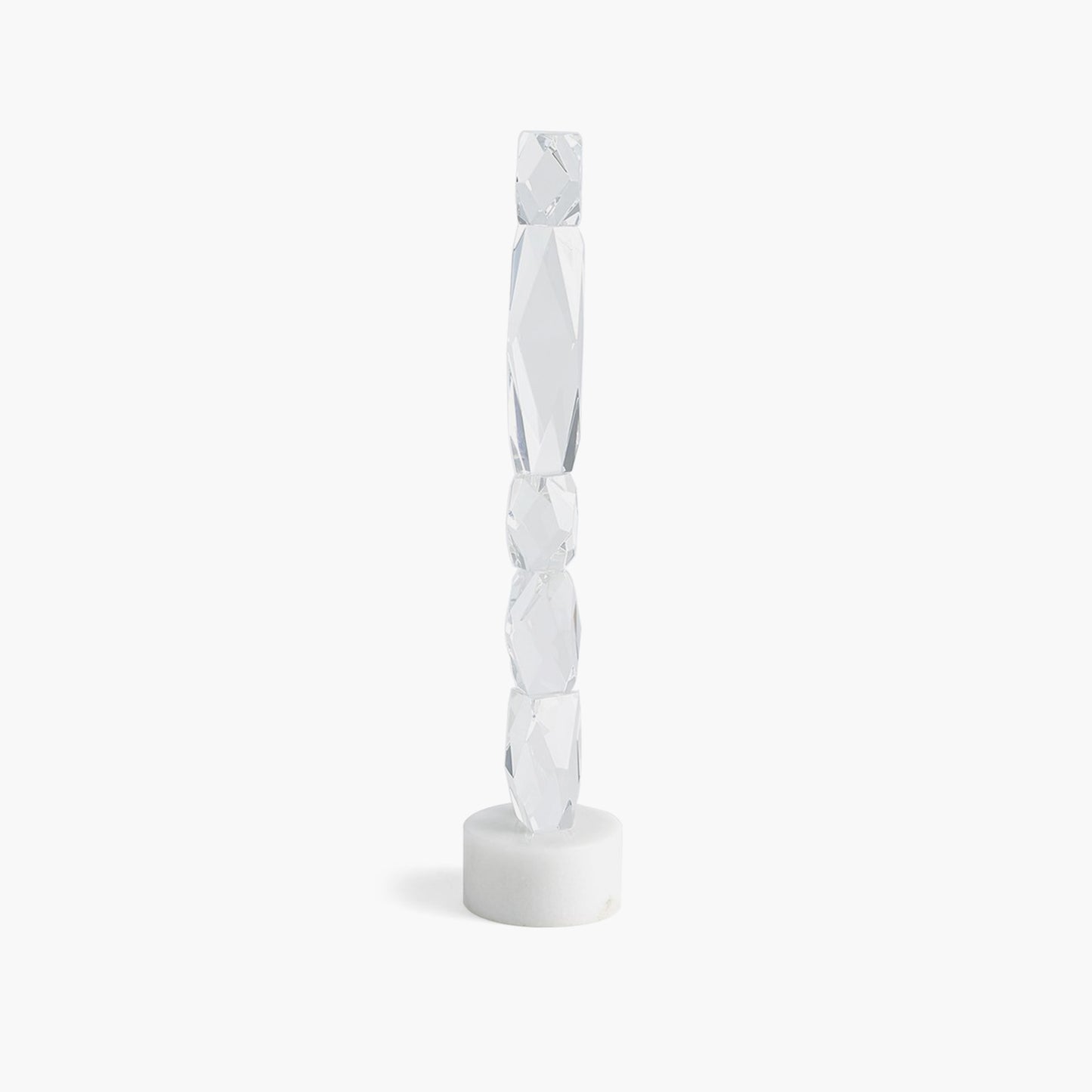 Facette Column Sculpture-White Base freeshipping - Forom