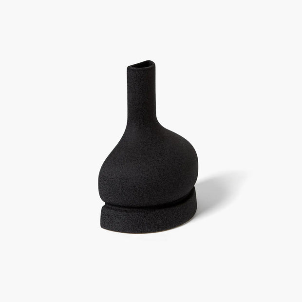 Flat Back Vase-Black Crust