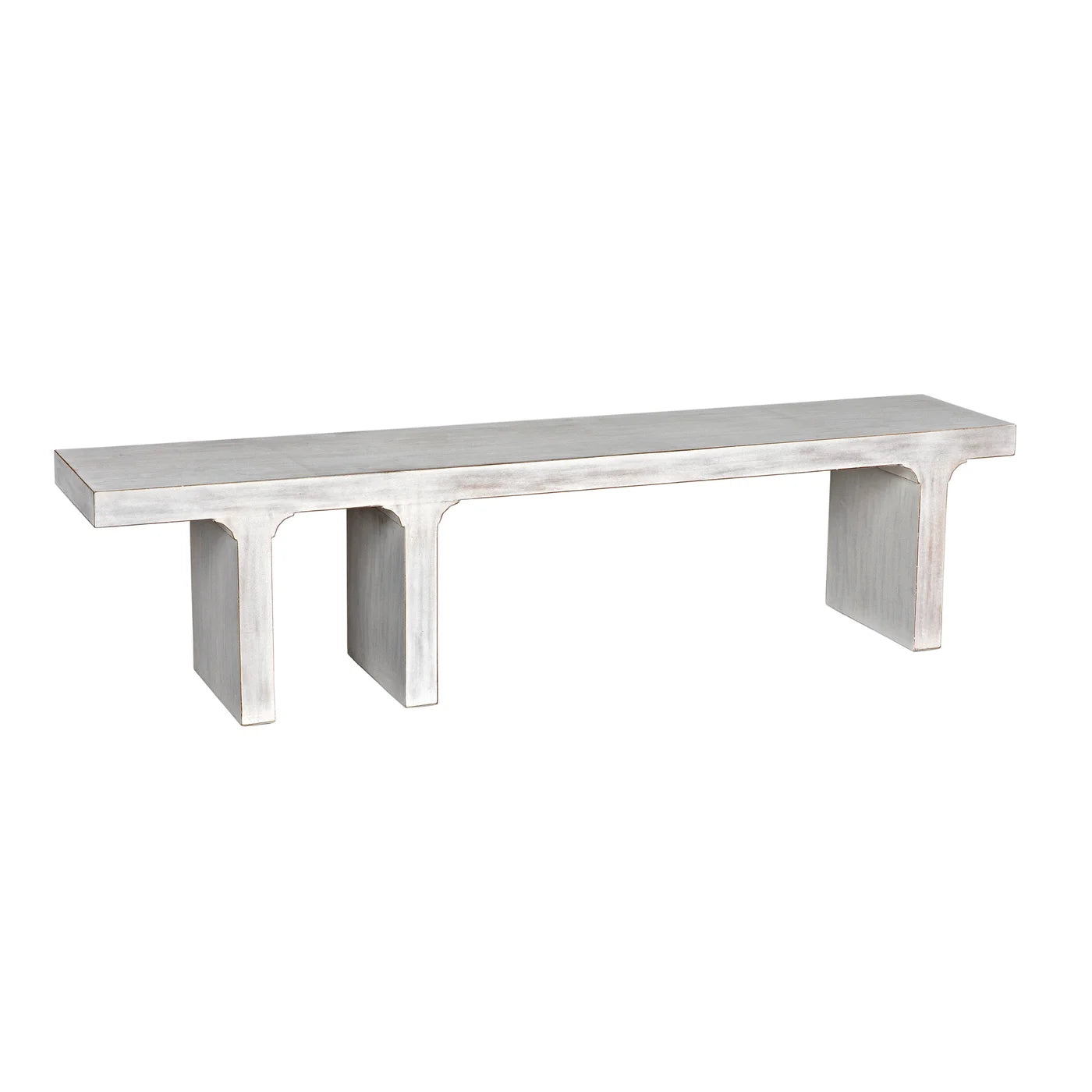 Kith Asymmetric Bench, White Wash