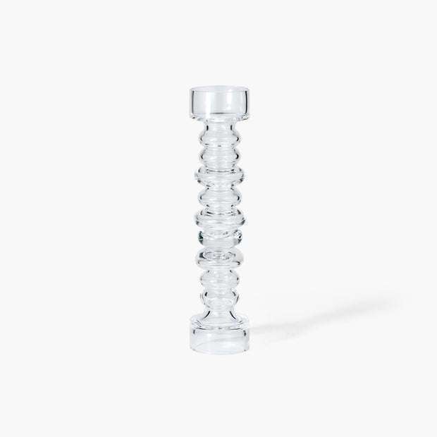 Glass Ribbed Candleholder/Vase freeshipping - Forom