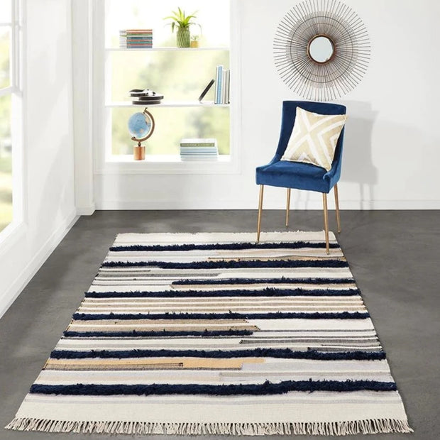 IND-6 Navy Rug