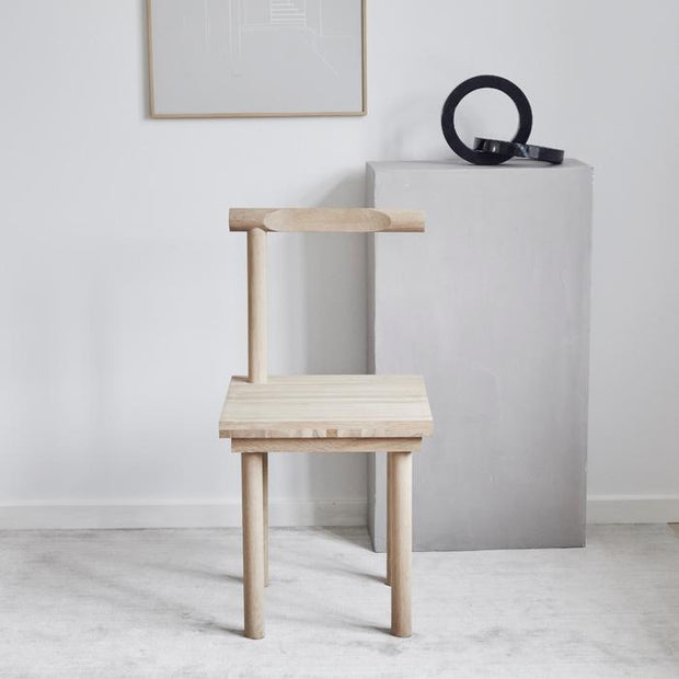 Sculptural Solid Oak Chair freeshipping - Forom