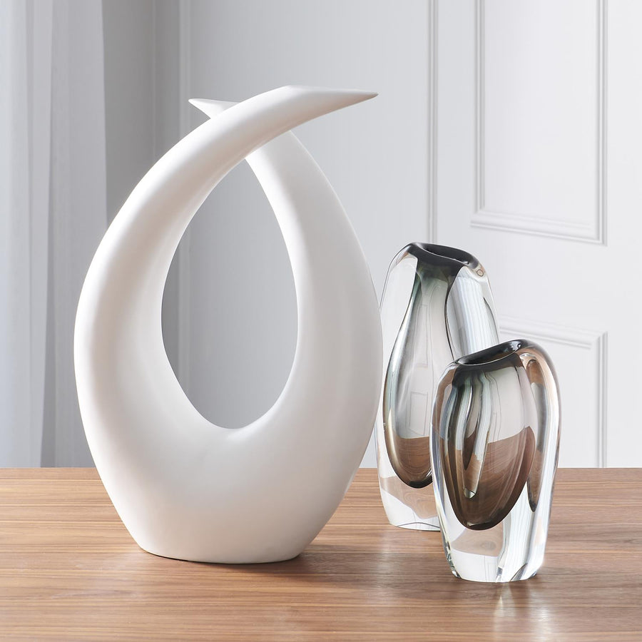 LOOP SCULPTURE-MATTE WHITE freeshipping - Forom