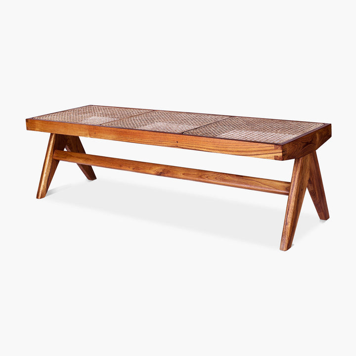Jeanneret Library Bench - Brown