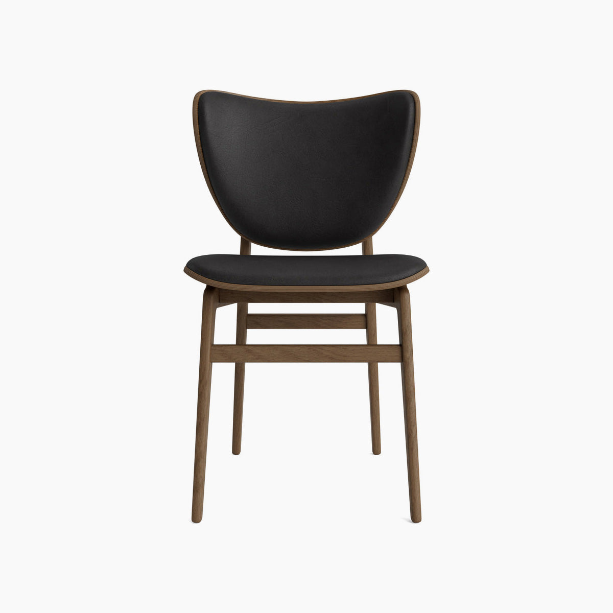 Elephant Chair - Leather Front Upholstery - Light Smoked Oak