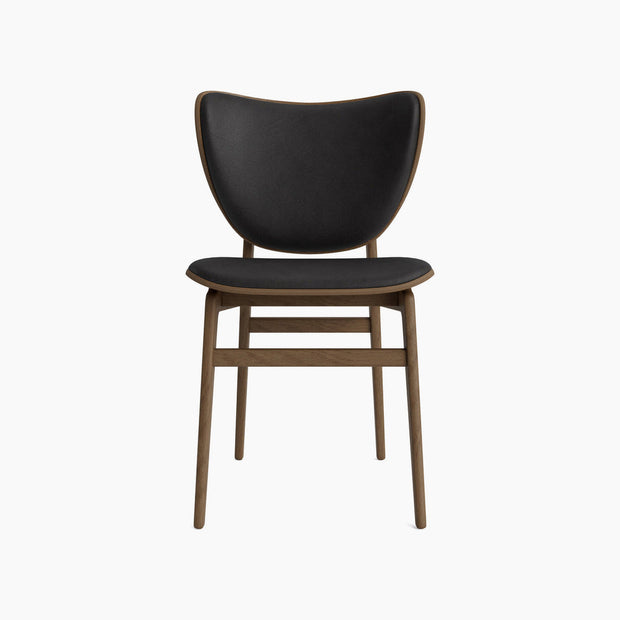 Elephant Chair - Leather Front Upholstery - Light Smoked Oak
