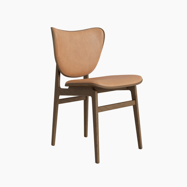 Elephant Chair - Leather Front Upholstery - Light Smoked Oak