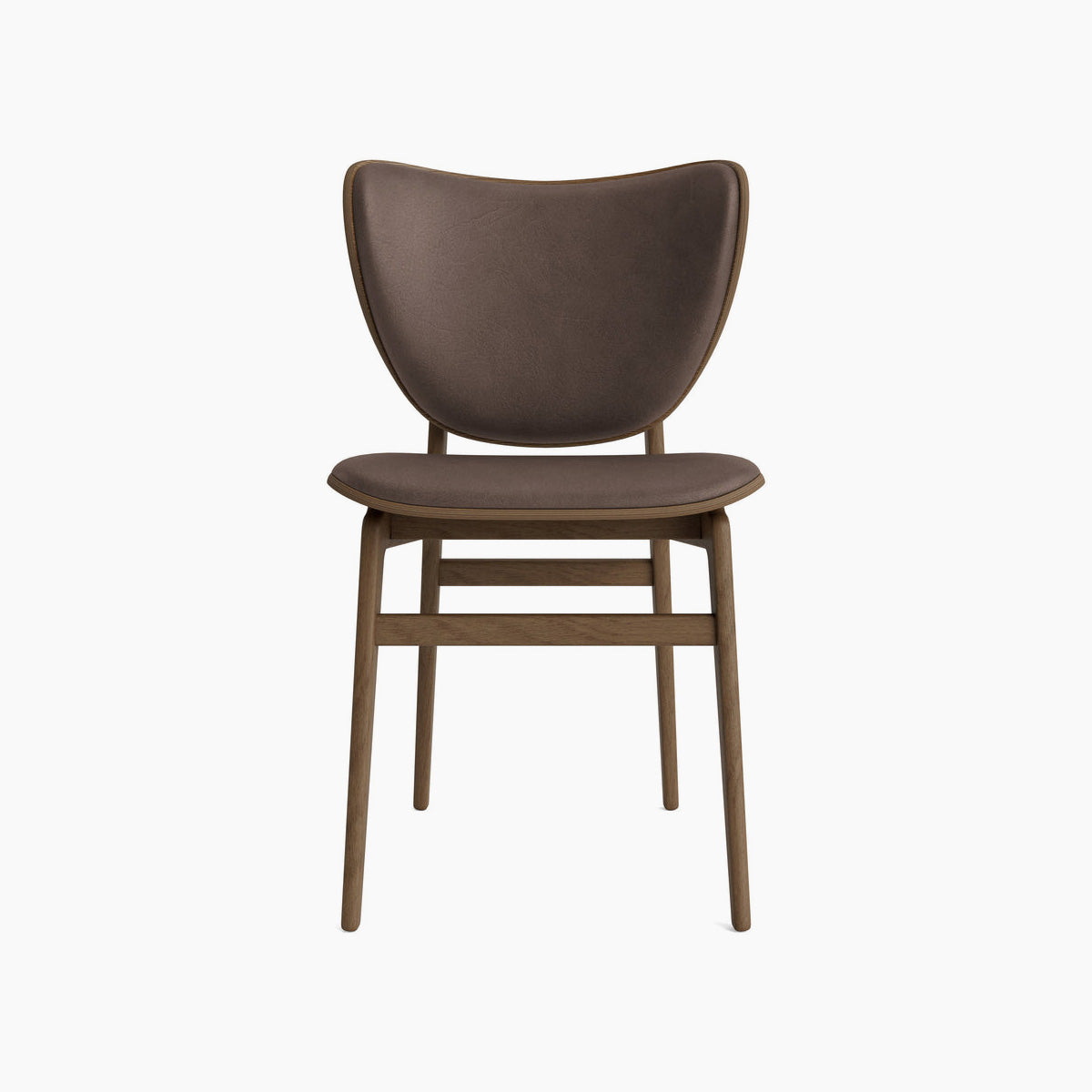 Elephant Chair - Leather Front Upholstery - Light Smoked Oak