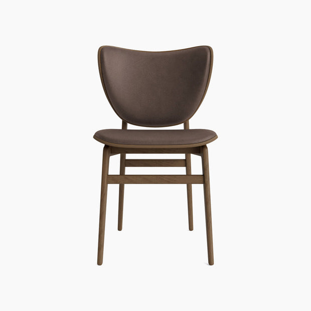 Elephant Chair - Leather Front Upholstery - Light Smoked Oak