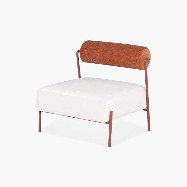 Marni Occasional Chair - Oyster and Terracotta