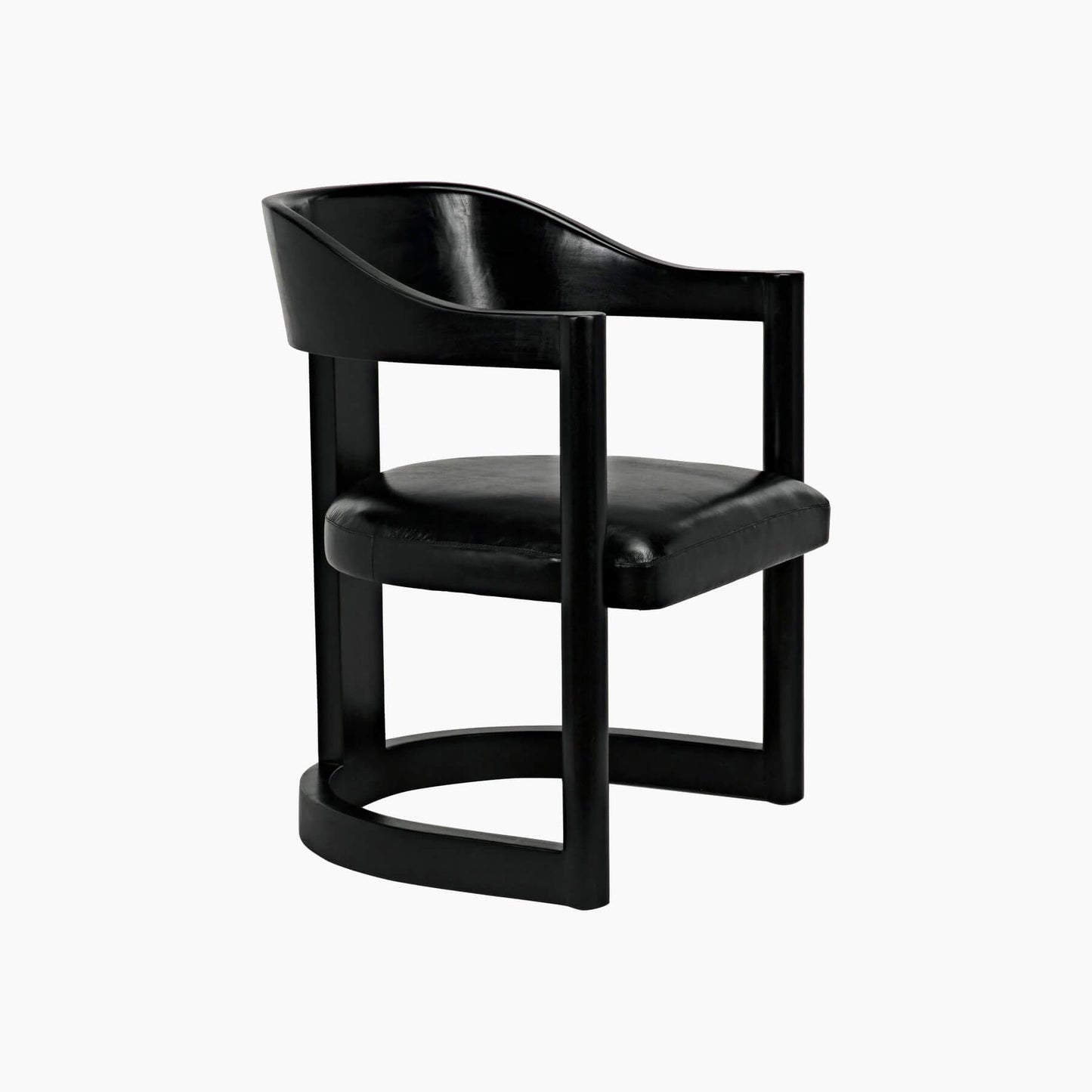 Malia Chair, Charcoal Black