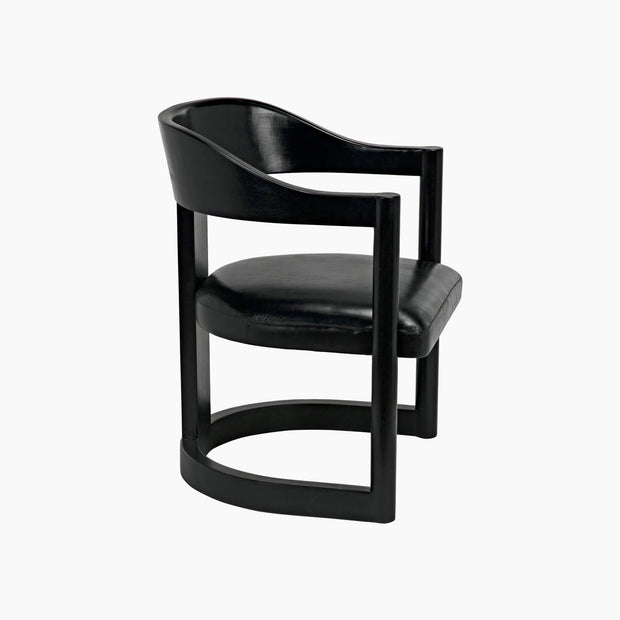 Malia Chair, Charcoal Black