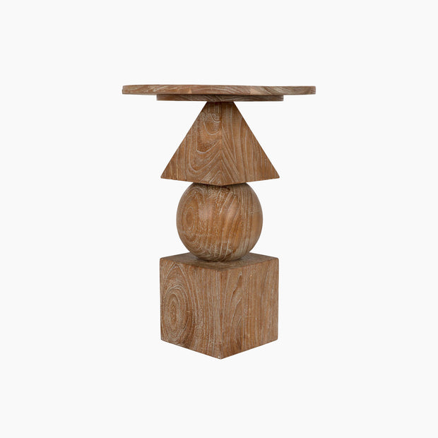 Maya Side Table, Distressed Mindi